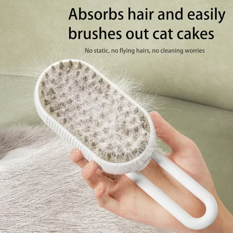 3-in-1 Steam Pet Grooming Brush – Spray, Massage & Detangle | For Cats & Dogs - Image 8
