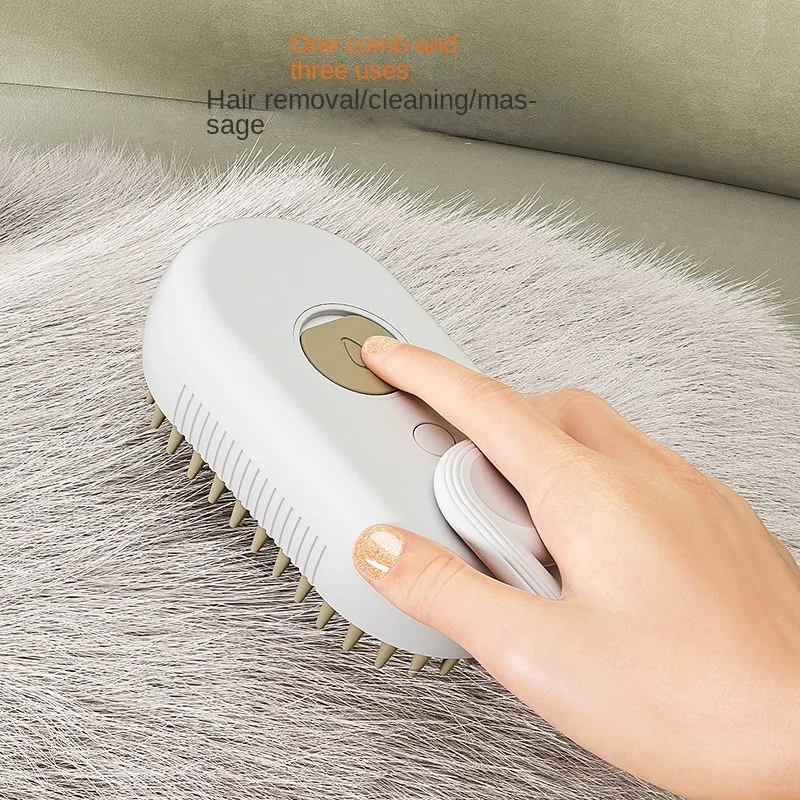 3-in-1 Steam Pet Grooming Brush – Spray, Massage & Detangle | For Cats & Dogs - Image 7